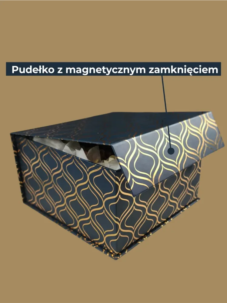 Zestaw prezentowy Louis Vuitton, szklany wazon, mydlane złote róże, czekoladowe praliny