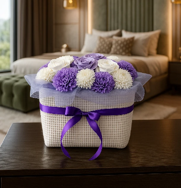 Darčekový box mydlových kvetov