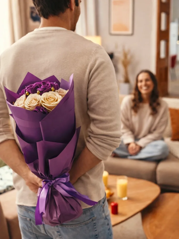 Mydlové kytice pre ženu