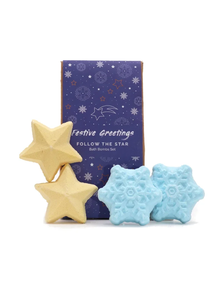 Vianočné šumivé bomby do kúpeľa, darčeková sada