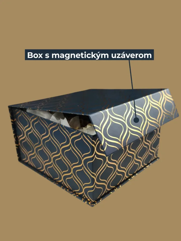 Darčekový box Louis Vuitton, sklenená váza, mydlové zlaté ruže, čokoládové pralinky