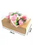 Mydlová kytica v krabici, dekoratívne balenie, ružová