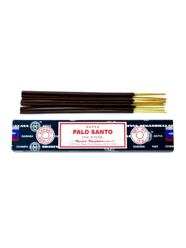 Indické vonné tyčinky Satya, ± 15 tyčiniek v balení, ručná výroba, rôzne vône - P00118: Palo Santo