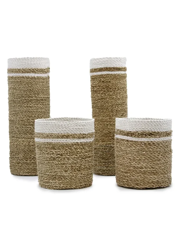 Súprava z morskej trávy - 2 vázy a 2 koše
