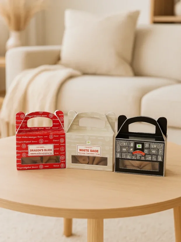 Vonné kužele Satya, tečúci dym, vyrobené v Indií, 24ks/bal