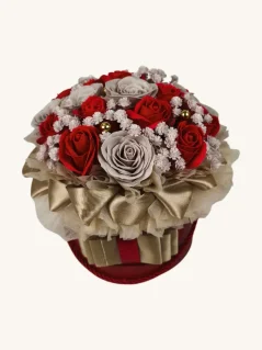 Mydlový flower box Aura Decor No. 17, burgundy