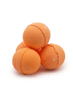 Šumivé bomby do kúpeľa, s éterickými olejmi, 130g, Citrónová tráva a Mandarínka