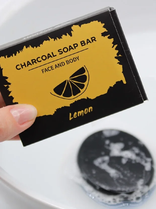 Mydlo s aktívnym uhlím, olejmi a bambuckým maslom, 85g, Eukalyptus