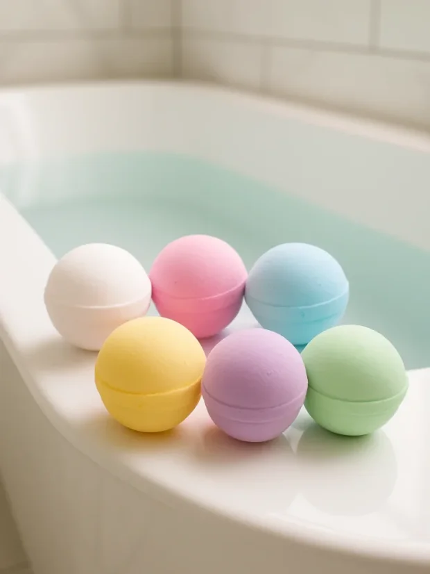 Šumivé bomby do kúpeľa, s éterickými olejmi, 130g, Šalvia a Borievka