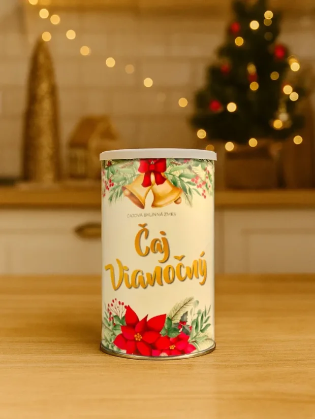 Čaj Vianočný - sypaný čaj + med, vianočný box, darčeková taška