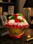 Mydlový flower box Aura Decor No. 17, červený