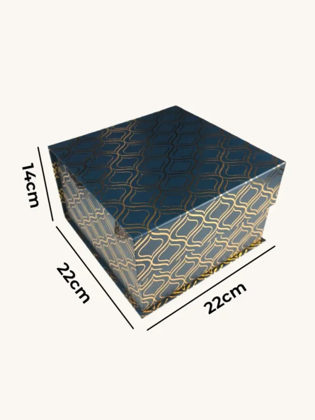 Business box Moët so sklenenými pohármi, zlatý box s magnetom