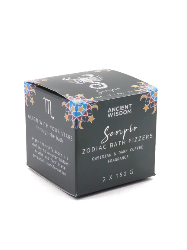 Šumivé tablety do kúpeľa, podľa znamenia, 2x150g, s horoskopom - P00156: Škorpión