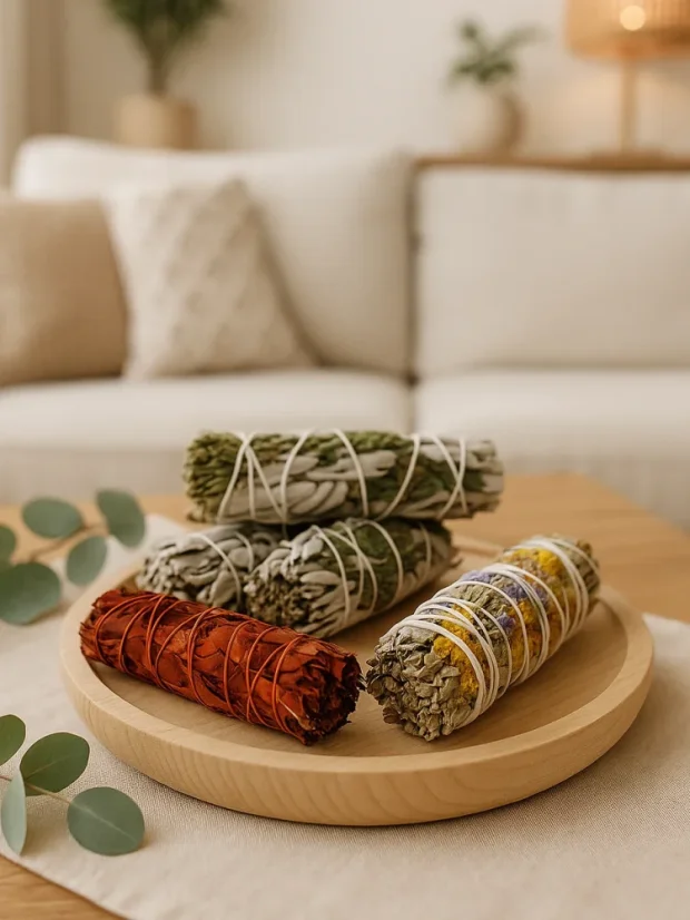 Vydymovací zväzok, dĺžka 10cm, Biela Šalvia, Dračia krv, Rozmarín, Levanduľa