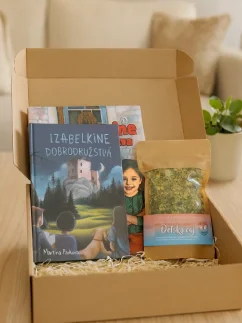 Detský darčekový box - 2 knihy a bylinkový čaj pre deti