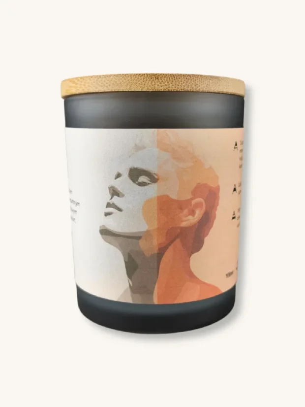 Zapachowa świeca sojowa Aura Decor - Aurum, 150 g, 25-30 godzin palenia