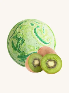 Šumivé bomby do kúpeľa, s extra kokosovým maslom, Tropický raj, 180g, kiwi