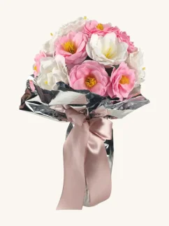 Darčeková sada mydlových kvetov s nápojom, lokálne víno podľa ponuky