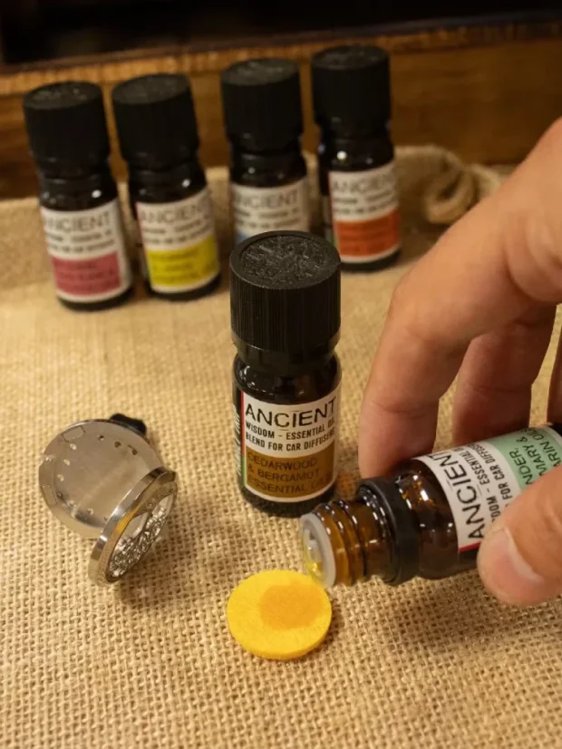 Esenciálny olej pre aroma difuzér do auta, 10ml, aromaterapeutická zmes Dlhá cesta