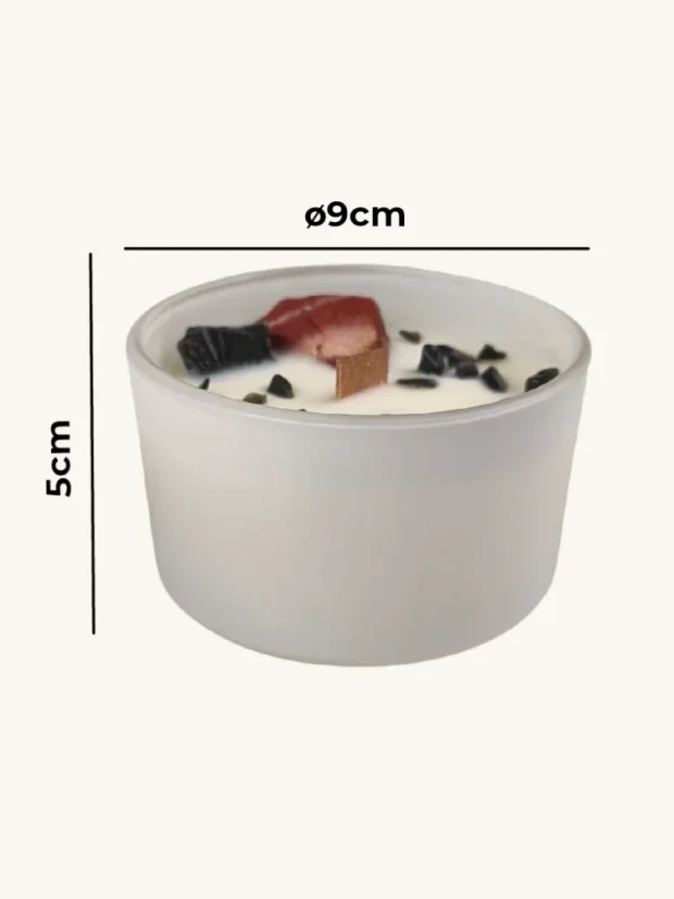 Čakrové sviečky s drahými kameňmi, 7 čakier, Koreňová čakra