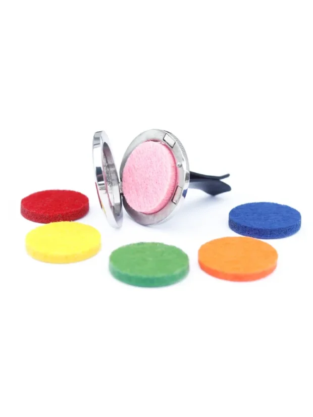 Aroma difuzéry do auta, 30 mm priemer, 10 náhradných vložiek, rôzne druhy - P00169: Strom života