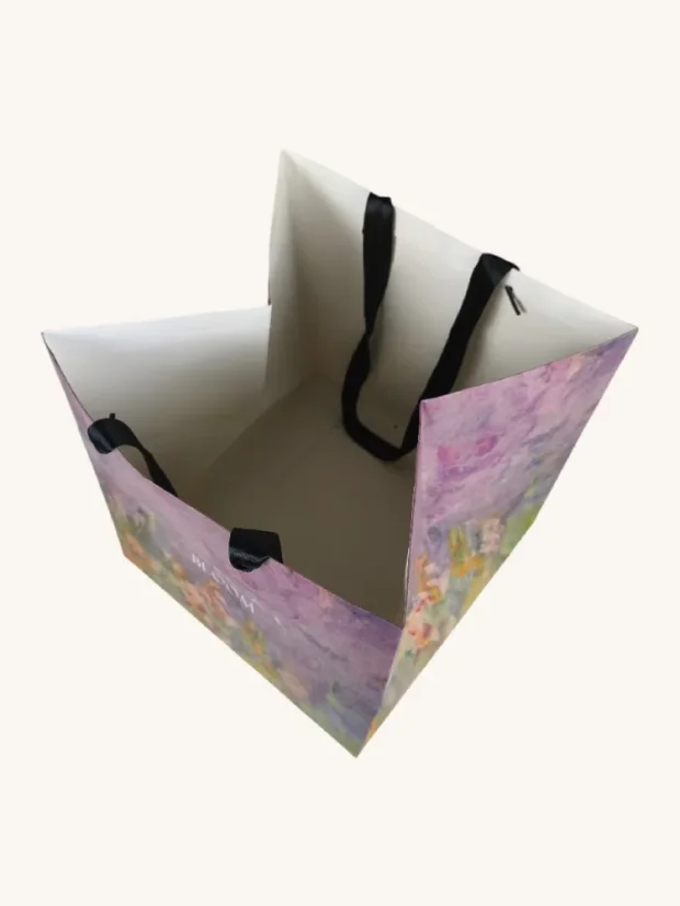 Taška na flower box, veľká, fialová