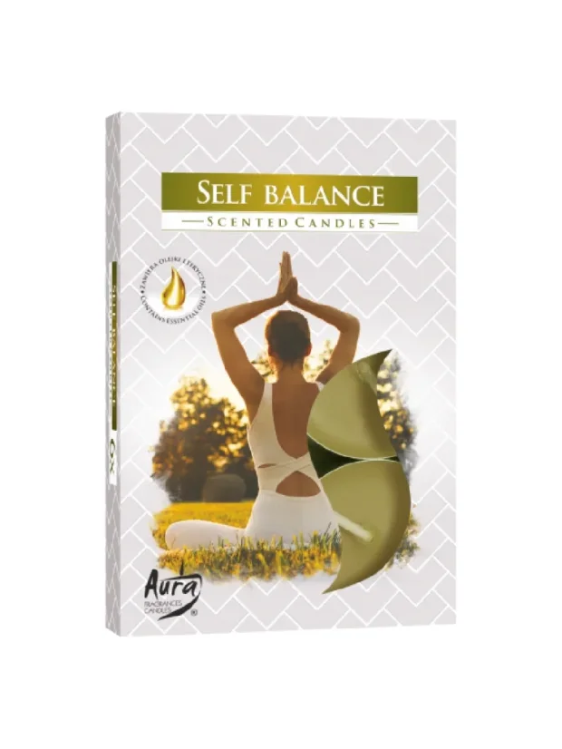 Vonné čajové sviečky, set 6 ks, 3-4 hodiny horenia - P00124: Rovnováha