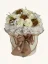 XXL mydlový flower box Aura Decor No. 20, krémový, zlaté ruže