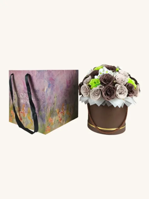 Taška na flower box, veľká, fialová