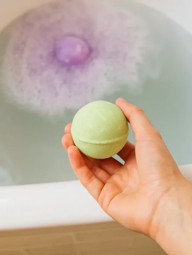 Šumivé bomby do kúpeľa, s Bambuckým maslom, 180g, Romantika