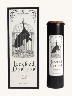 Očistné čarovné sviečky, prémiové balenie, 20cm vysoká sviečka, Uzamknuté priania