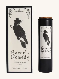 Očistné čarovné sviečky, prémiové balenie, 20cm vysoká sviečka, Havranov liek