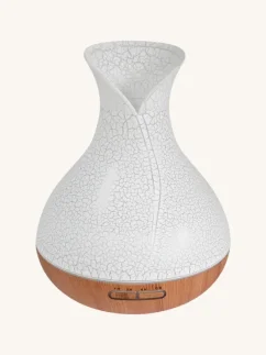 Aróma difuzér s popraskaným efektom, Palma, 400 ml vody, meniace farby, časovač