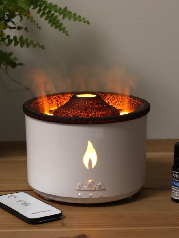 Sopečný aróma difuzér, 360 ml vody, 2 farby