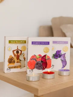 Vonné čajové sviečky, set 6 ks, 3-4 hodiny horenia