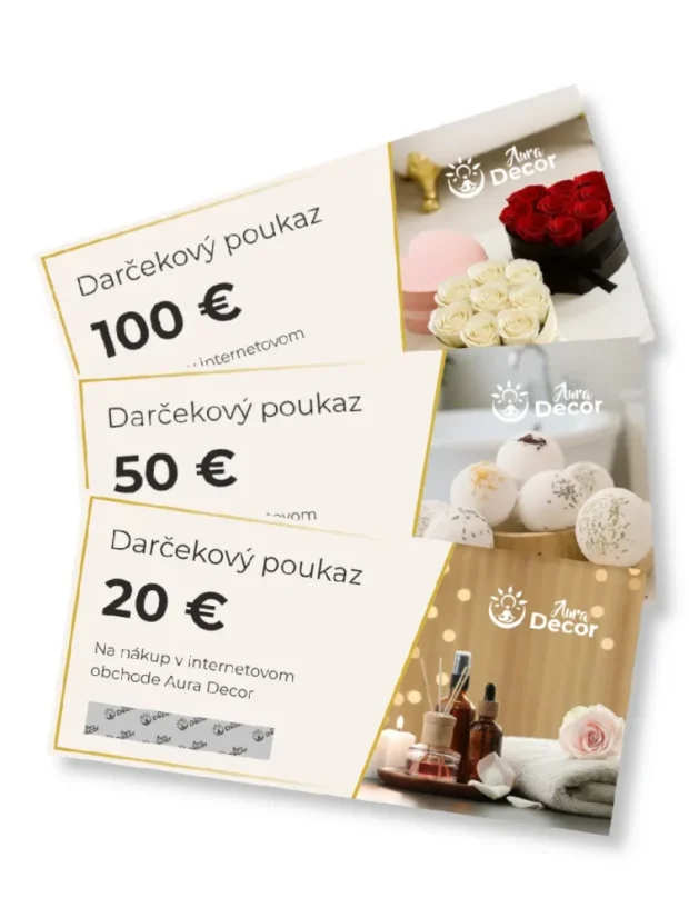 Darčekový poukaz na nákup v internetovom obchode Aura Decor - P00180: 20 €