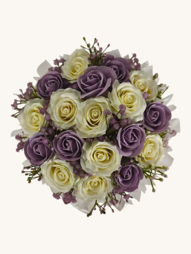Mydlový flower box Aura Decor No. 17, lila