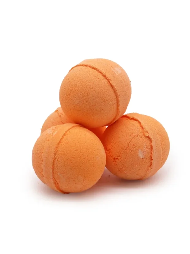 Šumivé bomby do kúpeľa, s éterickými olejmi, 130g, Citrónová tráva a Mandarínka