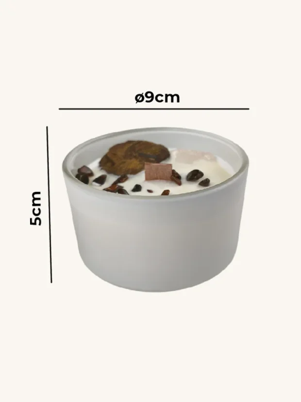 Čakrové sviečky s drahými kameňmi, 7 čakier, Posvätná čakra