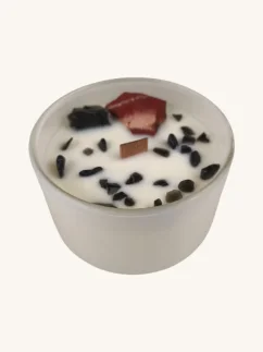 Čakrové sviečky s drahými kameňmi, 7 čakier, Koreňová čakra