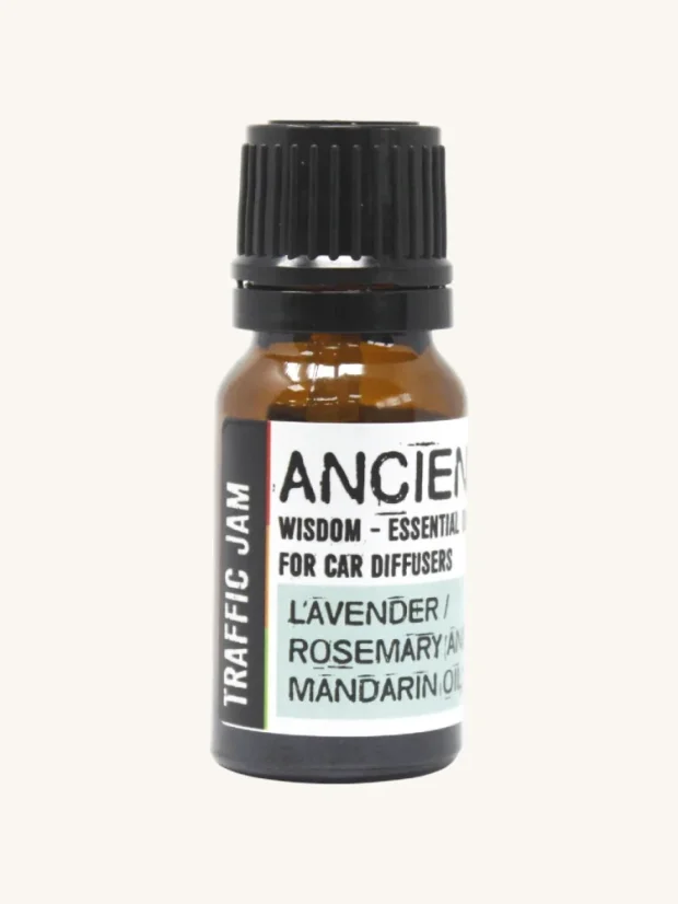 Esenciálny olej pre aroma difuzér do auta, 10ml, aromaterapeutická zmes Dopravná zápcha