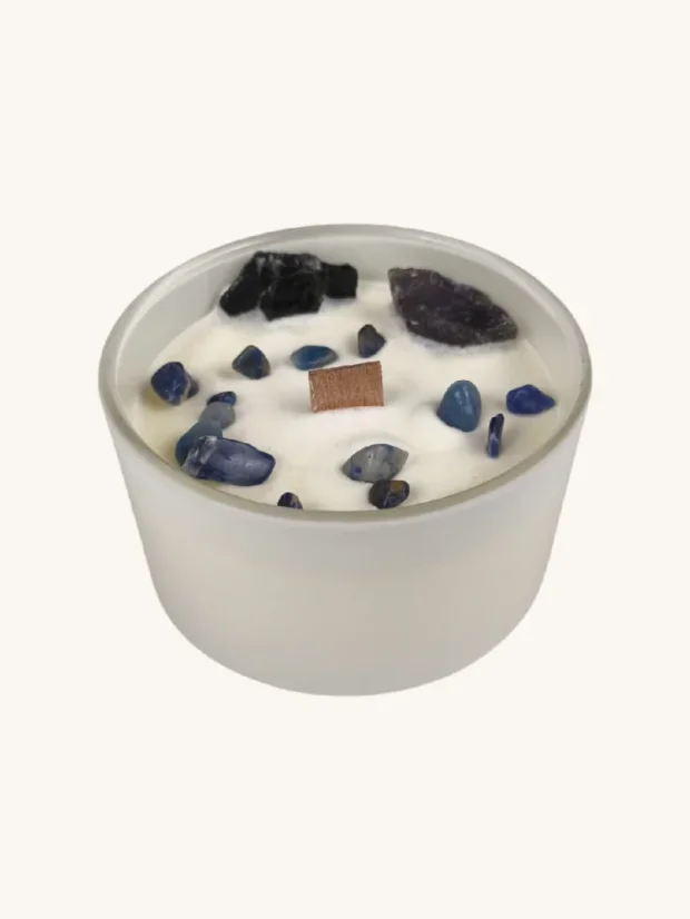 Čakrové sviečky s drahými kameňmi, 7 čakier, Čakra Solar Plexus