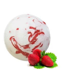 Šumivé bomby do kúpeľa, s extra kokosovým maslom, Tropický raj, 180g, jahoda