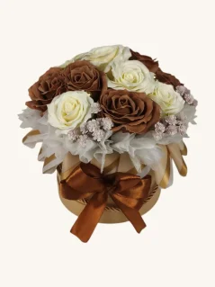 Mydlový flower box Aura Decor No. 15, cappuccino