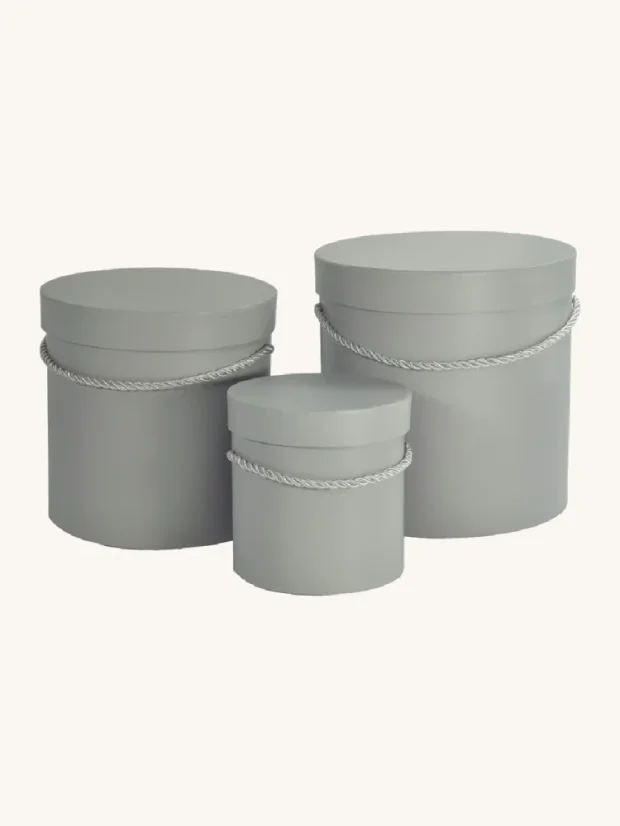 Sada flower boxov ADC-3-20, Silver Grey