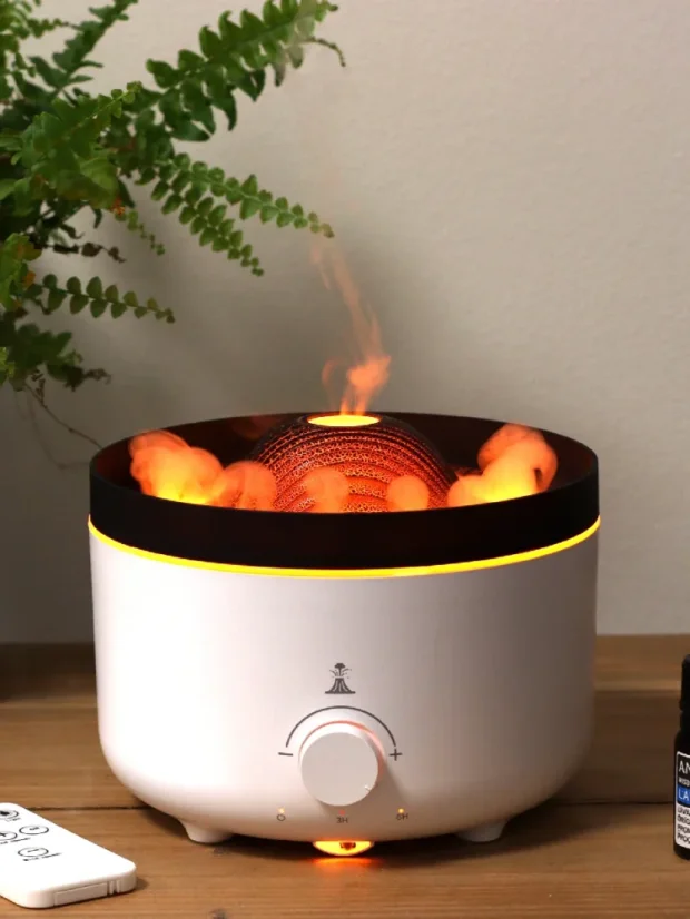 Sopečný aróma difuzér, 560 ml vody, 2 farby