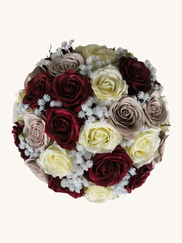 Mydlový flower box Aura Decor No. 18, biely