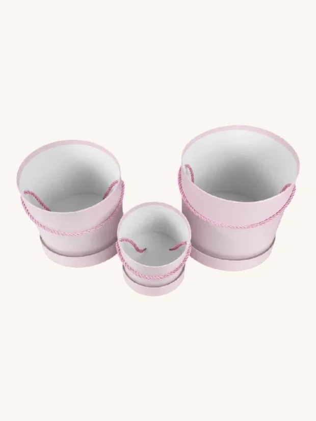 Sada flower boxů ADC-3-20, Soft Pink