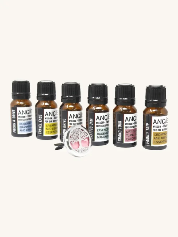 Esenciálny olej pre aroma difuzér do auta, 10ml, aromaterapeutická zmes Dlhá cesta