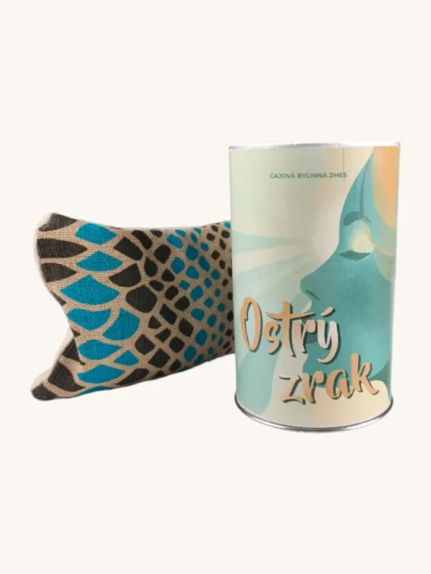 Čajová zmes Ostrý zrak + terapeutický vankúšik na oči